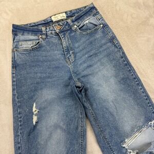 BarJara Jeans Women's 7/27 Distressed Ripped Baggy Wide Leg Skater Grunge Denim‎
